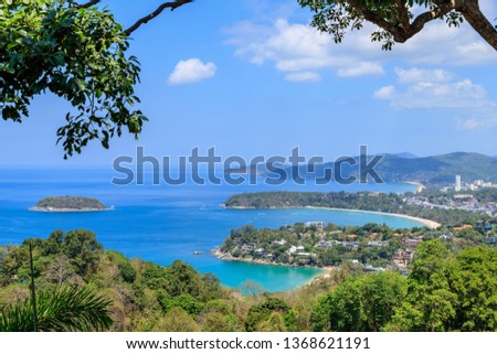 Viewpoint Of Kata Beach Karon Beach And Patong Beach In