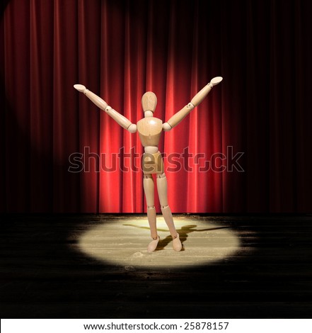 Similar – Image, Stock Photo shadow theatre (3) Man