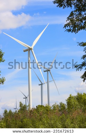 Wind turbine power generator ( renewable energy source)