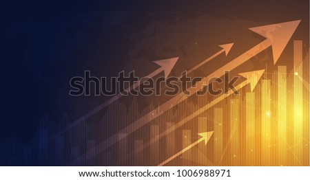 Business candle stick graph chart of stock market investment trading, Bullish point, Bearish point. trend of graph vector design.