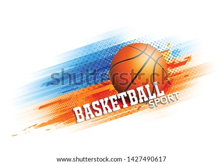 Basketball competition tournament template poster or banner vector design.