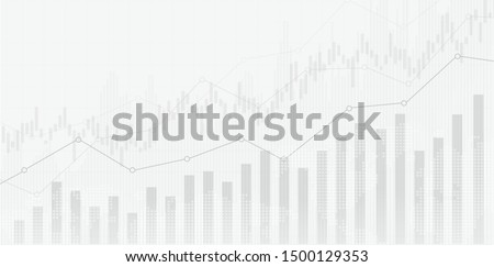 Candle stick graph chart of stock market investment trading, Bullish point, Bearish point. trend of graph vector design.