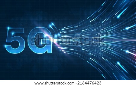 5G technology wireless data transmission, high-speed internet in abstract. Information flow modern network connection concept background. global connection and internet network concept. vector design.