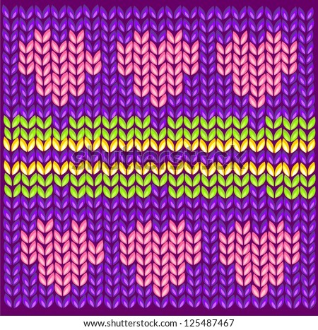 knitting pattern, crochet braids, strips, rhythm, repetition,  rods, lines, parallel, straight lines,  color, simple, mindedness, subtle, calm, constant, regular, correct, permanent, hearts