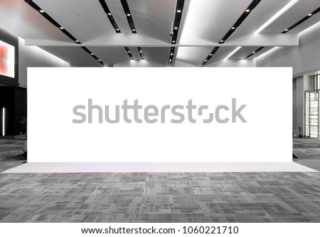 Fabric Pop Up basic unit Advertising banner media display backdrop, empty background Foto d'archivio © 