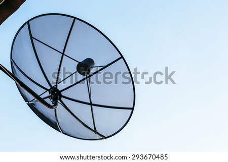 satellite dish sky sunset communication technology network