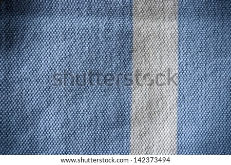 White and blue striped grunge polo shirt background or texture