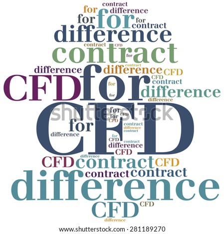 CFD. Contract for difference. Business abbreviation.