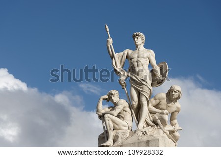 Rome unknown soldier roman statue