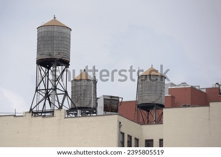 Similar – Image, Stock Photo New York Water Tanks