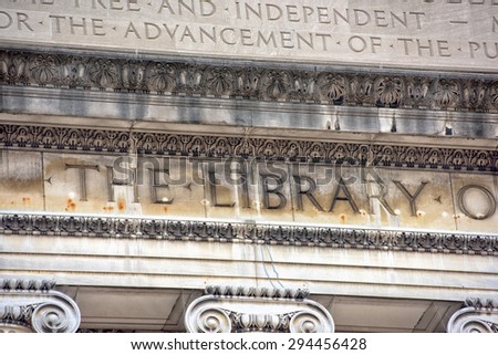 Columbia University Library in New York facade