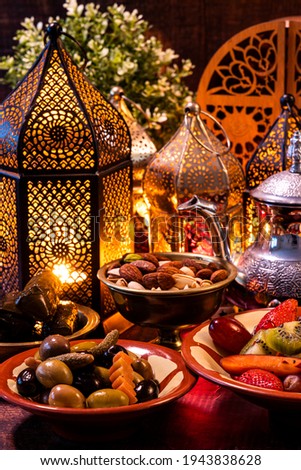 Iftar served during the Holy month of Ramadan