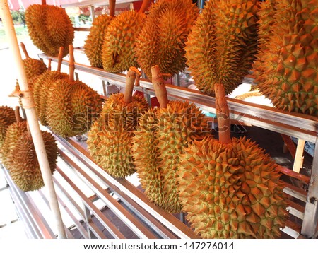Durian King of Fruit, Fruit in Thailand Characteristics of the scents are intense. CAMERA