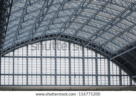 Detail of the roof of St. Pancras train station