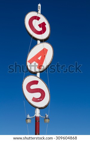 Retro Gas Station Sign