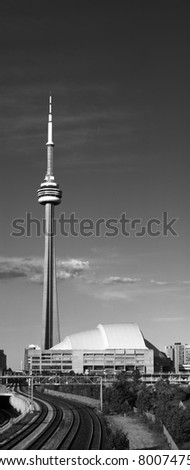 Toronto - CN Tower and Skydome (Rogers Centre)