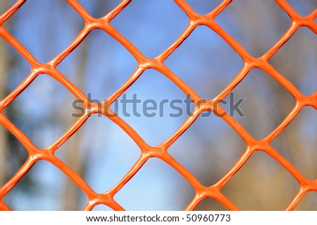 Orange Fence Close-up