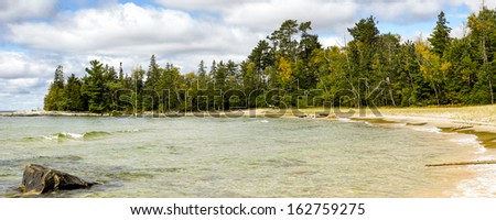 Katherine\'s Cove on north shore of  Lake Superior