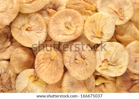 Dried figs as background texture