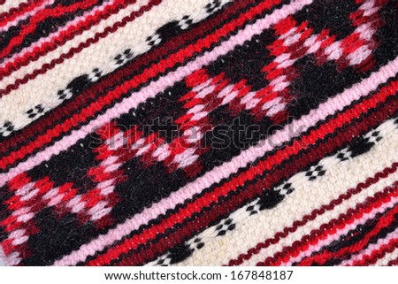 Hand woven patterned fabric for background