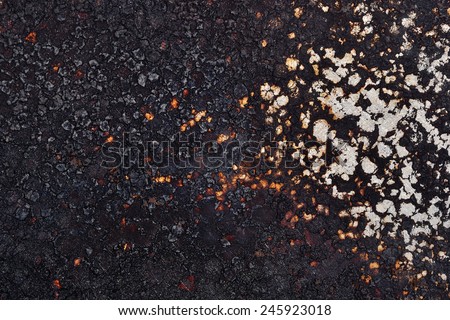 Burned old frying pan texture