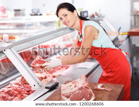 Similar – Image, Stock Photo Wurst in einer Metzgerei