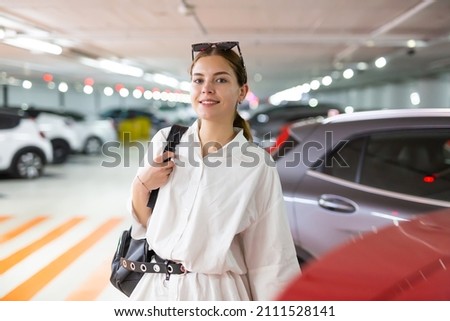 Similar – Image, Stock Photo parking lot lighting