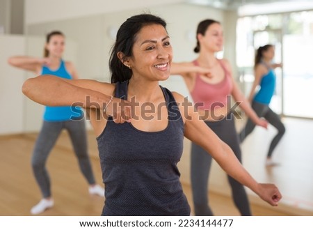 Similar – Image, Stock Photo Eccentric ethnic woman in abandoned building