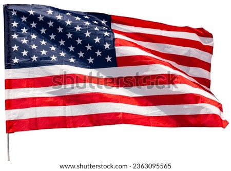 Similar – Image, Stock Photo American flag on floating boat