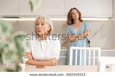 Similar – Image, Stock Photo Woman getting troubles with car in countryside