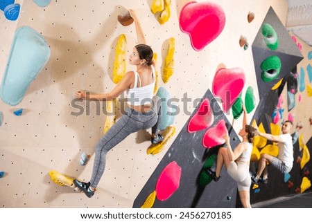 Similar – Image, Stock Photo climbing wall