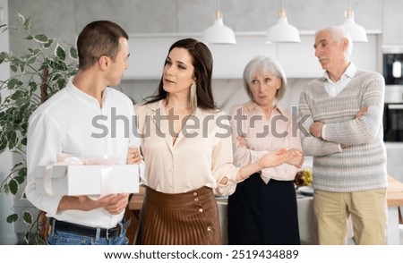 Similar – Image, Stock Photo English couple on their way home