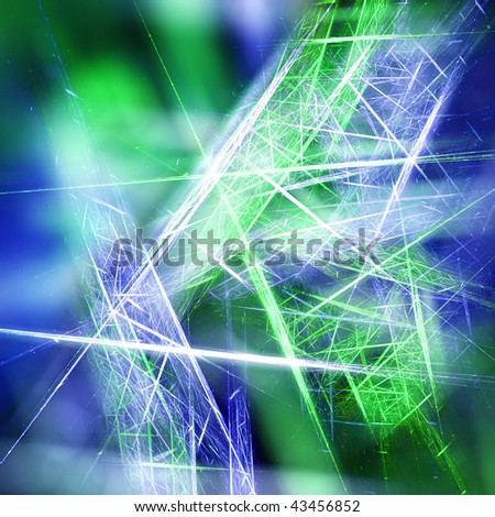 Blue and green icy background