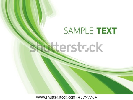 Green abstract background. Vector