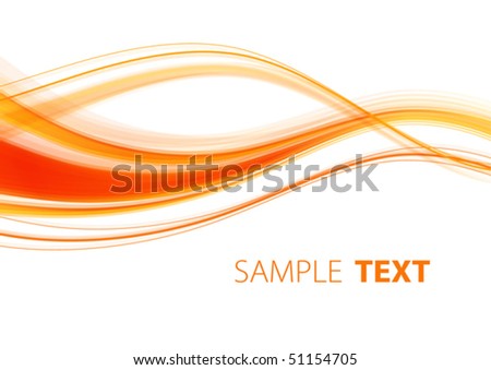 Orange Wavy Template. Vector - 51154705 : Shutterstock