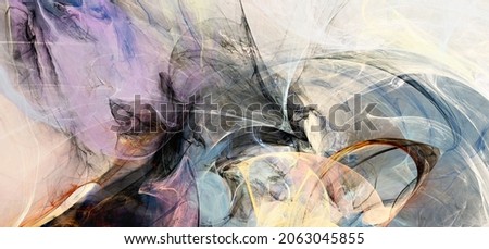 Abstract soft color background. Art painting design. Fractal artwork for creative graphic design