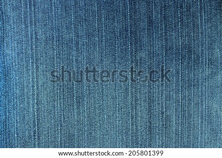 Blue denim jeans texture. Jeans background.