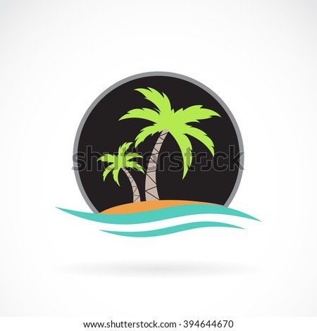 Vector Image Of An Summer Logo Design On White Background - 394644670