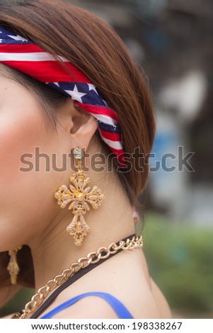 cross earring