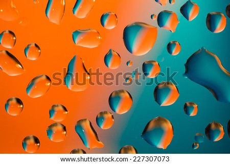 Blue-Orange Water Drop