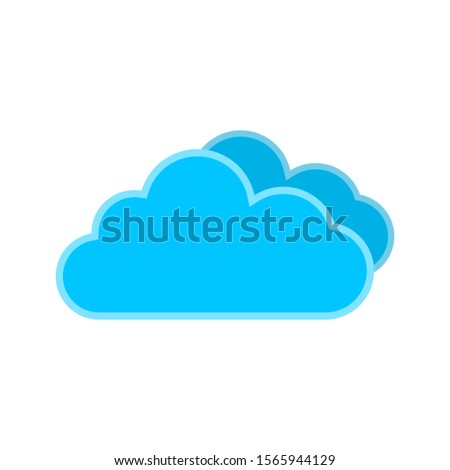 Cloud computing concept. Cloud technology and networking concept. Web cloud technology business. Internet data services vector illustration