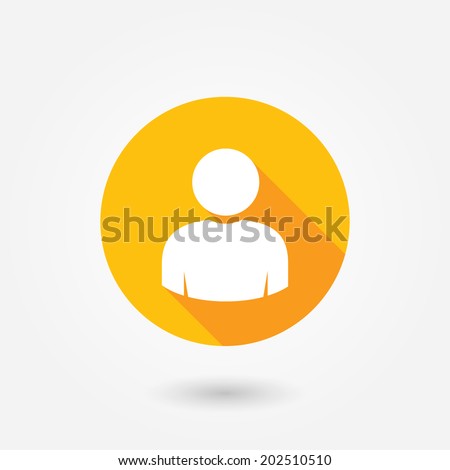 User icon. Human vector. Person silhouette. Avatar icon. Web user symbol. Man sign. Social profile icon