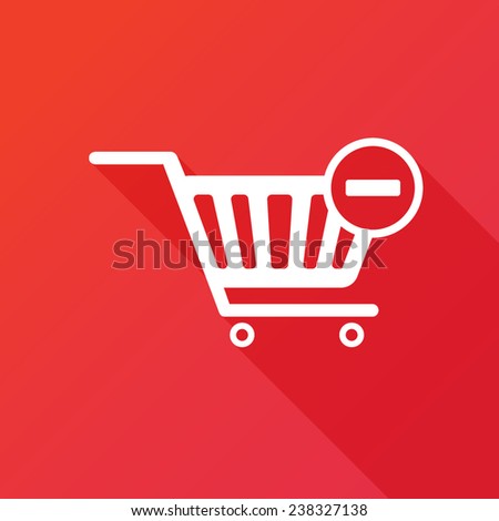 Vector Shopping Cart Remove from Cart Icon