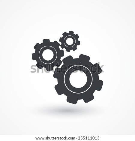 Settings icon. Gears 