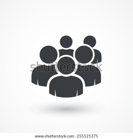 User group network. Flat style design icon. Group People icon. Community people. Member icon. Team activity. Forum button. Group activity icon. Networking people 商業照片 © 