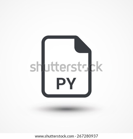 PY computer file extension symbol.