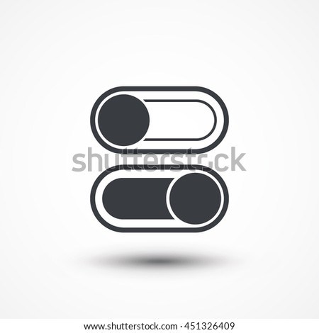 Switches button. Eps10, JPEG, Picture, Image, Logo, Sign, Design, Flat, App, UI, Web, Art, Vector, Solid Style