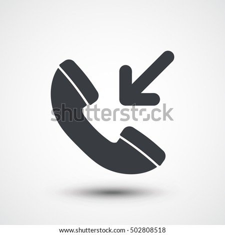 Incoming Call vector icon