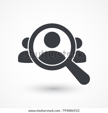 Human Resource Icon. Audience, businessman, group, human resources, market, research, targeting icon. Recruitment icon. 