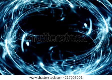 Blue laser circles background